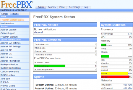 Установка Asterisk с веб интерфейсом FreePBX и модемом Huawey E1550 на Ubuntu 10.10